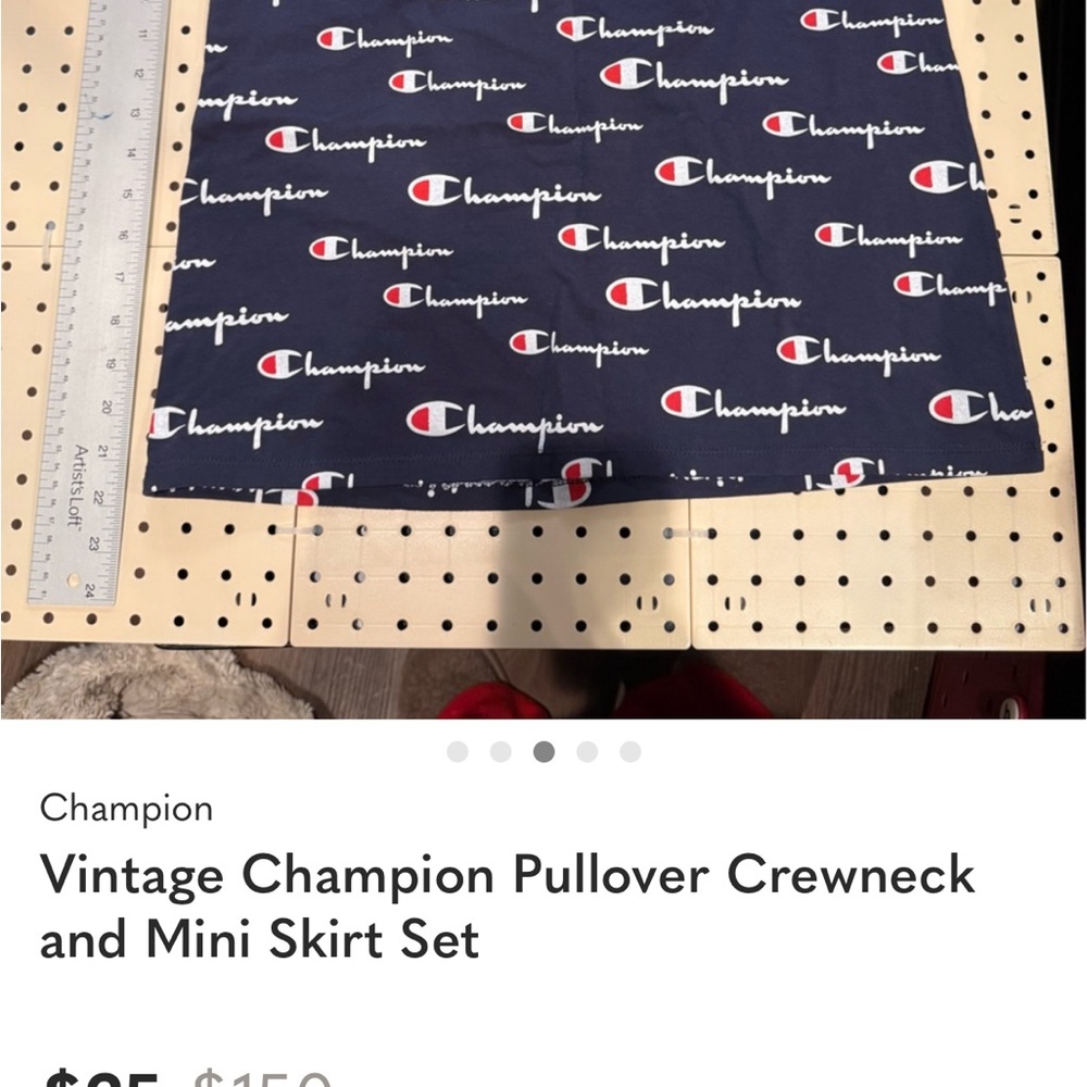 Vintage Champion Mini Skirt - Picture 4 of 4